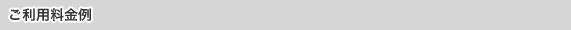 ご利用料金例